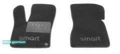 Двошарові килимки Sotra Premium Grey для Smart ForTwo (W453) 2014→ - Фото 1