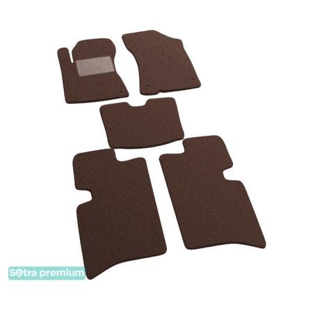 Двошарові килимки Sotra Premium Chocolate для Geely MK Cross (mkI) 2010-2016 - Фото 1