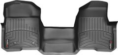 Коврики WeatherTech Black для Ford F-150 (mkXII)(all cabs)(no 4x4 shifter)(no console)(with air vents to 2 row)(2 fixing posts)(1 pc.)(1 row) 2010-2014 - Фото 1