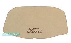 Двошарові килимки Sotra Premium Beige для Ford Explorer (mkV)(розкладений 3 ряд)(багажник) 2010-2019