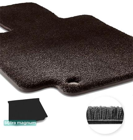 Двошарові килимки Sotra Magnum Black для Fiat Stilo (mkI)(хетчбек)(багажник) 2001-2007 - Фото 1