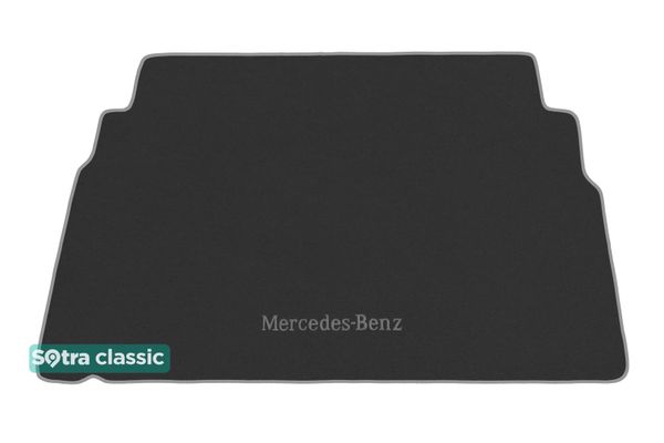 Двошарові килимки Sotra Classic Grey для Mercedes-Benz E-Class (W210)(седан)(багажник) 1995-2002 - Фото 1