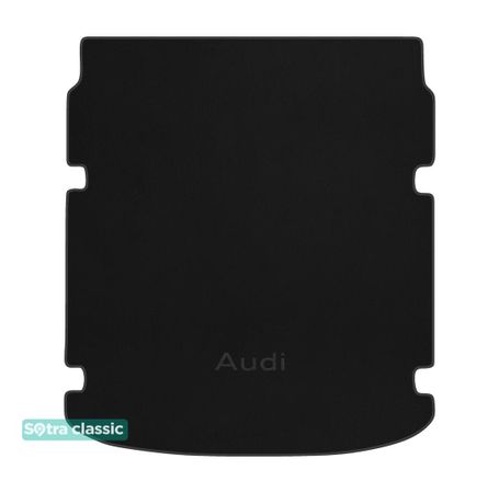 Двошарові килимки Sotra Classic Black для Audi A6/S6 (mkV)(C8)(седан)(з вирізами)(багажник) 2018→ - Фото 1