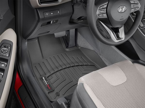 Коврики Weathertech Black для Hyundai Santa Fe (mkIV)(not hybrid)(1-2 row) 2020-> - Фото 2