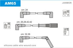 Дроти запалювання Janmor AM65 для Jeep Cherokee 4.0 (ERH / MX) / Comanche 4.0 / 4.0 4x4 (ERH) - Фото 1