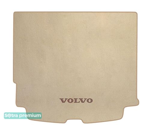 Двошарові килимки Sotra Premium Beige для Volvo XC60 (mkII)(з вирізами під кріплення)(багажник) 2017→ - Фото 1