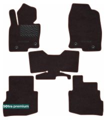 Двошарові килимки Sotra Premium Chocolate для Mazda CX-9 (mkII)(1-2 ряд) 2016→