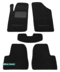 Двухслойные коврики Sotra Classic Black для Peugeot 206 (mkI) 1998-2012
