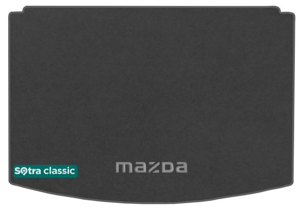 Двошарові килимки Sotra Classic Grey для Mazda CX-3 (mkI)(багажник) 2015-2022 - Фото 1