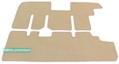 Двошарові килимки Sotra Premium Beige для Renault Trafic (mkII)(з пічкою на 2 ряді)(2-3 ряд) 2001-2014