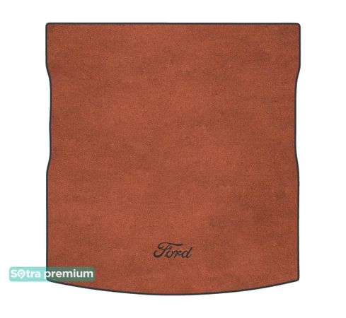 Двошарові килимки Sotra Premium Terracotta для Ford S-Max (mkII)(5 місць)(багажник) 2015→ - Фото 1