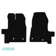 Двошарові килимки Sotra Classic Black для Ford Transit Custom (mkI)(вантажний або комбі)(1 ряд) 2018→ МКПП