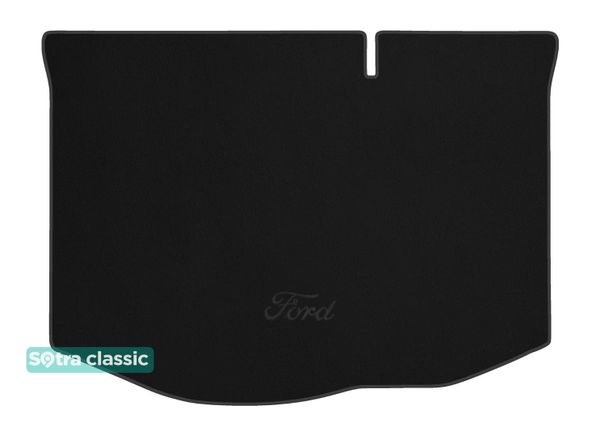 Двошарові килимки Sotra Classic Black для Ford Fiesta (mkVII)(5-дв. хетчбек)(нижній)(багажник) 2008-2017 - Фото 1