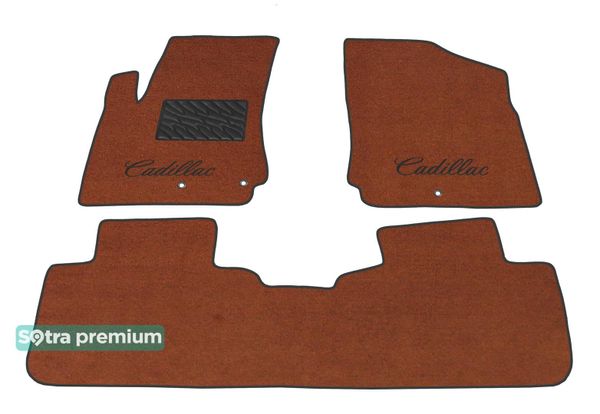 Двухслойные коврики Sotra Premium Terracotta для Cadillac SRX (mkII) 2010-2016 - Фото 1