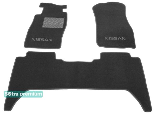 Двошарові килимки Sotra Premium Grey для Nissan Patrol (mkV)(Y61)(5-дв.) 1997-2009 - Фото 1