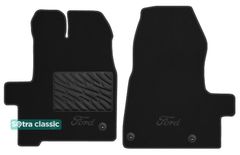 Двухслойные коврики Sotra Classic Black для Ford Tourneo Custom (mkI)(пассажир)(1 ряд) 2012→ МКПП