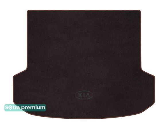 Двошарові килимки Sotra Premium Chocolate для Kia Sorento (mkIV) 2020→ (багажник) - Фото 1
