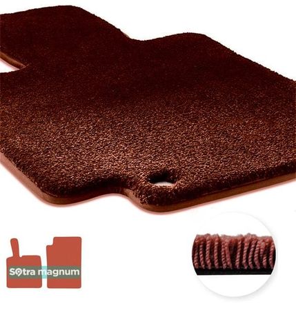 Двошарові килимки Sotra Magnum Red для Smart ForTwo (mkII)(W451)(без кліпсами) 2007-2014 - Фото 1