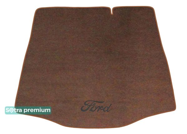 Двошарові килимки Sotra Premium Chocolate для Ford Focus (mkII)(седан)(багажник) 2004-2007 - Фото 1