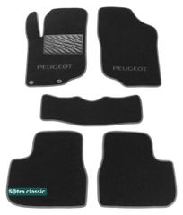 Двошарові килимки Sotra Classic Grey для Peugeot 207 (mkI) 2006-2014