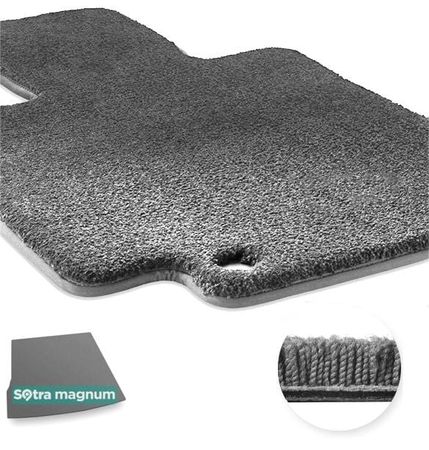 Двошарові килимки Sotra Magnum Grey для Renault Duster (mkI)(передній привід)(багажник) 2009-2017 - Фото 1