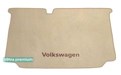 Двухслойные коврики Sotra Premium Beige для Volkswagen Polo (mkV)(хетчбэк)(багажник) 2009-2017