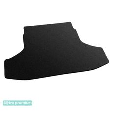 Двошарові килимки Sotra Premium Black для Porsche Panamera (mkI)(не гібрид)(без сіток у нішах)(багажник) 2009-2016