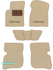 Двошарові килимки Sotra Premium Beige для Mazda MX-3 (mkI) 1991-1998