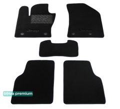 Двошарові килимки Sotra Premium Black для Jeep Compass (mkII) 2017→