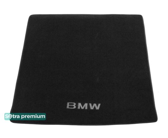 Двошарові килимки Sotra Premium Black для BMW 5-series (E39)(універсал)(багажник) 1996-2003 - Фото 1