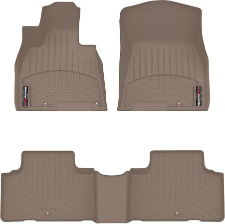 Коврики Weathertech Beige для Genesis GV80 (mkI) 2020-> - Фото 1