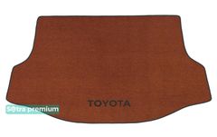 Двухслойные коврики Sotra Premium Terracotta для Toyota RAV4 (mkIV)(с докаткой)(багажник) 2012-2018