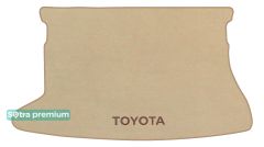 Двухслойные коврики Sotra Premium Beige для Toyota Auris (mkI)(багажник) 2006-2012