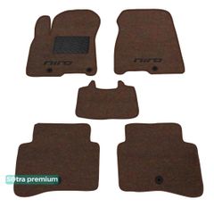 Двошарові килимки Sotra Premium Chocolate для Kia Niro (mkI) 2016-2022