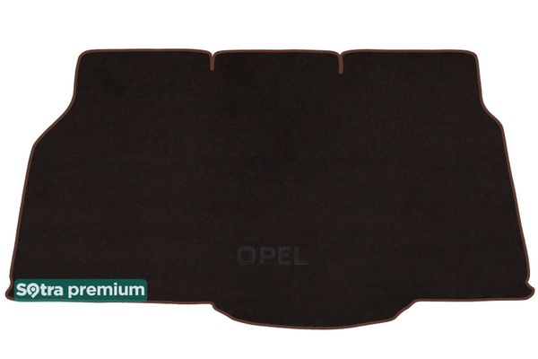 Двошарові килимки Sotra Premium Chocolate для Opel Astra (mkIII)(H)(хетчбек)(багажник) 2004-2014 - Фото 1
