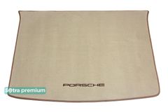 Двошарові килимки Sotra Premium Beige для Porsche Cayenne (mkI)(багажник) 2002-2010 - Фото 1