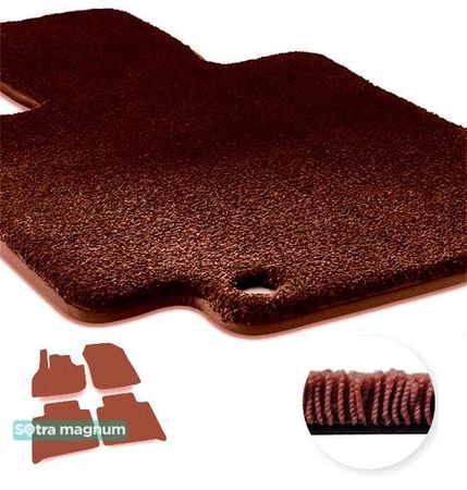 Двошарові килимки Sotra Magnum Red для Renault Zoe (mkI) 2012→ - Фото 1