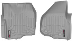 Коврики Weathertech Grey для Ford Super Duty (extended & double cab)(mkIII)(no 4x4 shifter)(raised dead pedal)(2 pcs.)(1 row) 2012-2016 automatic