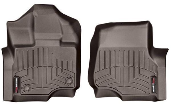 Коврики Weathertech Choco для Ford F-150 (mkXIII)(SuperCab & SuperCrew)(2 pcs.)(1 row) 2015-2020 - Фото 1