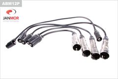 Провода зажигания JanMor ABM12P для Seat Cordoba 1.6 / 1.8 / 2.0 / Ibiza 2.0 / Toledo 1.8