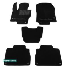 Двухслойные коврики Sotra Classic Black для Mercedes-Benz GLS-Class (X167)(1-2 ряд) 2019→
