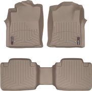 Коврики WeatherTech Beige для Toyota Tacoma (mkII)(extended cab)(with storage boxes on 2 row) 2008-2011 automatic - Фото 1