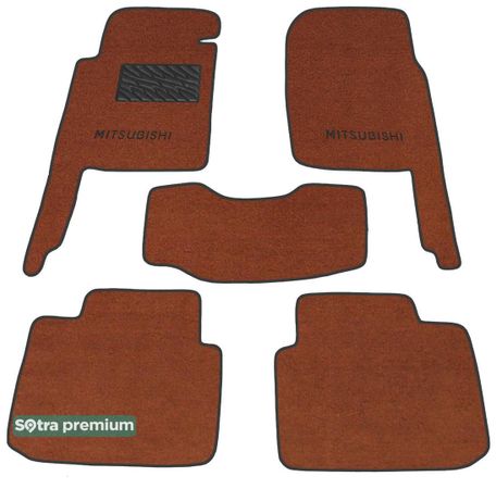 Двошарові килимки Sotra Premium Terracotta для Mitsubishi Pajero (mkII)(3-дв.) 1991-2000 - Фото 1