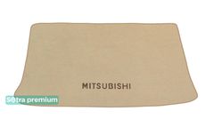 Двошарові килимки Sotra Premium Beige для Mitsubishi Pajero Pinin (mkI)(5-дв.)(багажник) 1998-2007