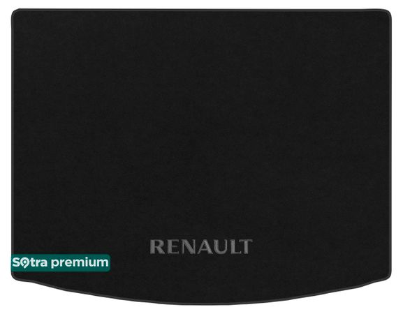 Двошарові килимки Sotra Premium Black для Renault Koleos (mkII)(багажник) 2016→ - Фото 1