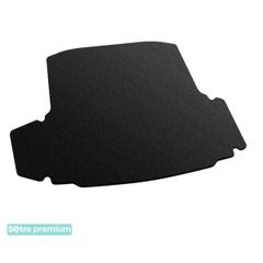 Двошарові килимки Sotra Premium Black для Skoda Octavia (mkIII)(A7)(ліфтбек)(багажник) 2012-2019