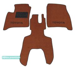 Двошарові килимки Sotra Premium Terracotta для Toyota Avensis Verso (mkII)(1 ряд) 2001-2009 АКПП