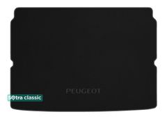Двошарові килимки Sotra Classic Black для Peugeot 2008 (mkII)(з дворівневою підлогою)(верхній рівень)(багажник) 2019→