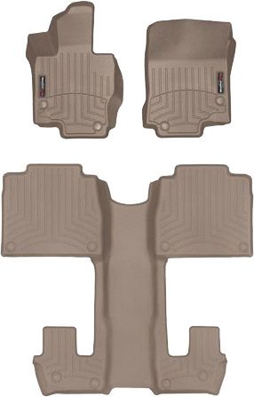 Килимки Weathertech Beige для Mercedes-Benz GLS-Class (X167)(6 місць)(1-2-3 ряд) 2019→ - Фото 1