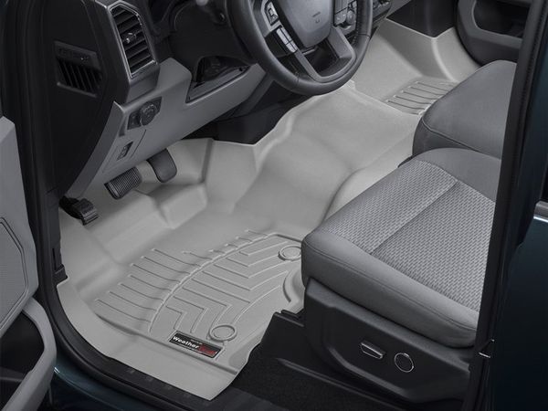 Коврики WeatherTech Grey для Ford F-150 (mkXIII)(double cab)(1 row - 1pc.)(1 row bench seats) 2015-2020 - Фото 2